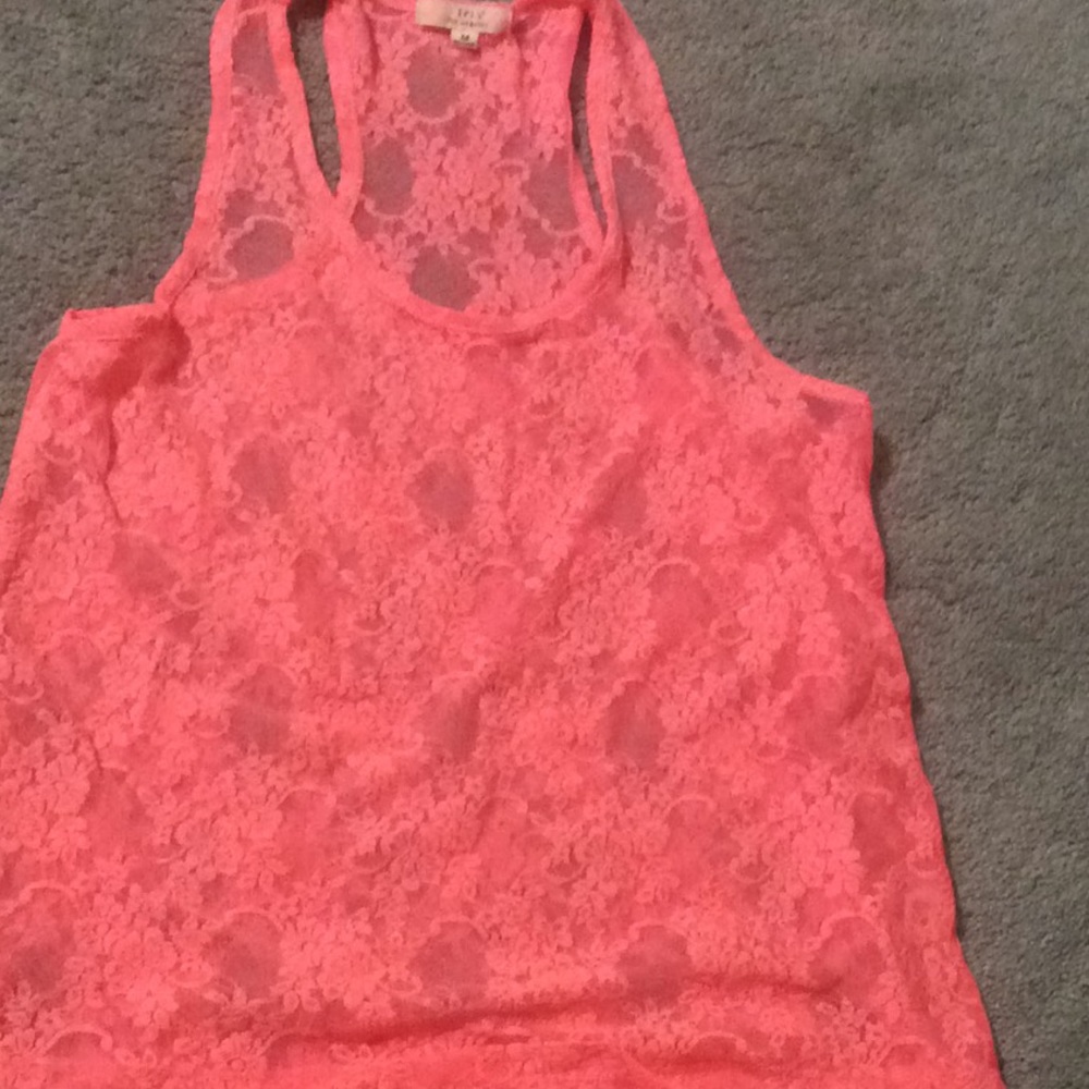 Woman's medium peach racer back tank